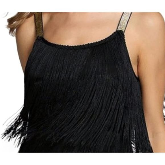 Women’s Dresses Flapper Dresses 20s Black - Picture 4 of 6